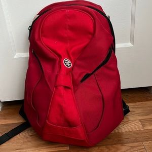 The King Single, Red Crumpler Backpack; gently used.